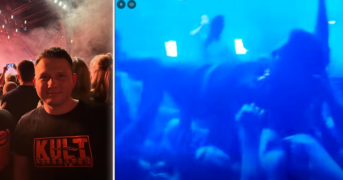 Sławomir Mentzen na koncercie Kultu. Fani zespołu nosili go na rękach