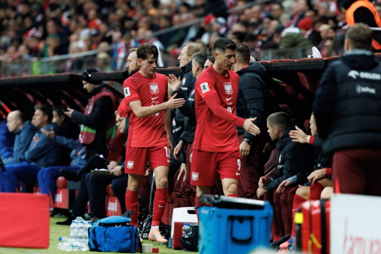 Jakub Kamiński i Robert Lewandowski