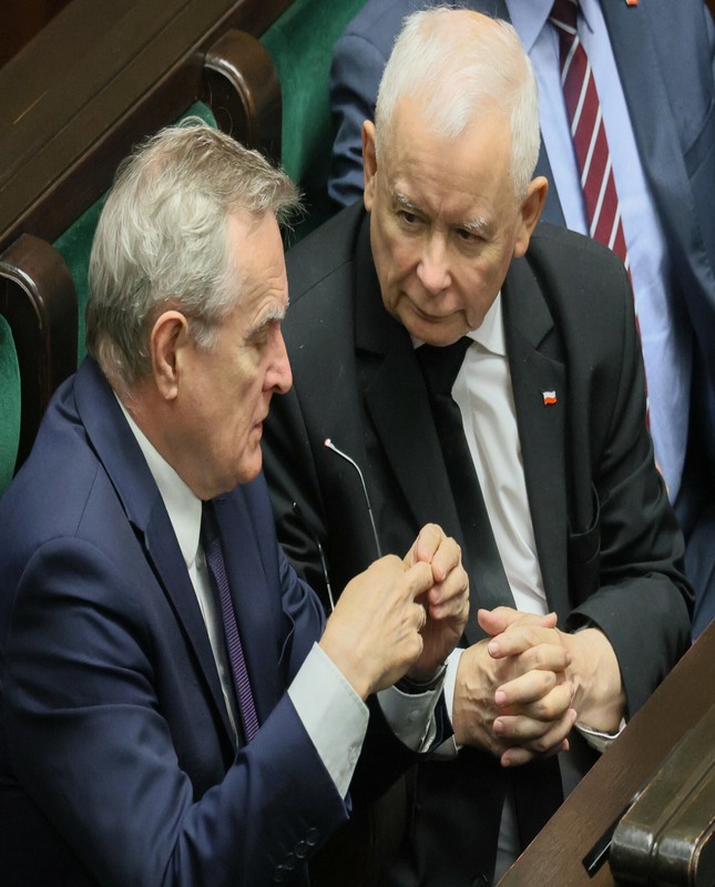 Piotr Gliński i Jarosław Kaczyński