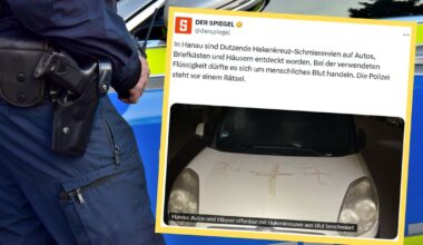 Swastyki wymalowane ludzką krwią na autach i domach. Makabryczne odkrycie w niemieckim mieście