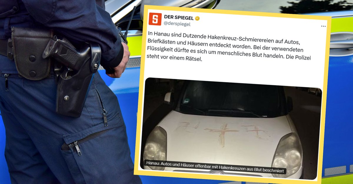 Swastyki wymalowane ludzką krwią na autach i domach. Makabryczne odkrycie w niemieckim mieście