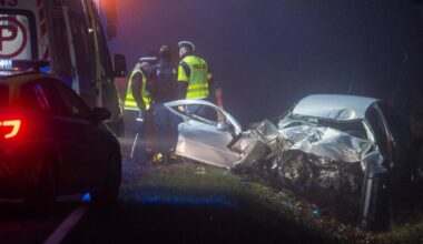 Tragedia pod Janikowem. Młody kierowca zginął na miejscu