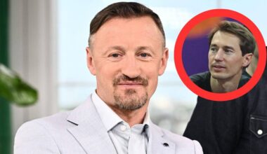 Adam Małysz, prezes PZN-u, z uśmiechem na twarzy, obok mniejsze zdjęcie innego mężczyzny.