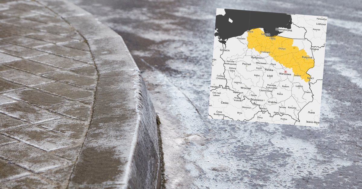 Drogi i chodniki pokryją się lodem. IMGW ostrzega przed niebezpieczną gołoledzią - Onet