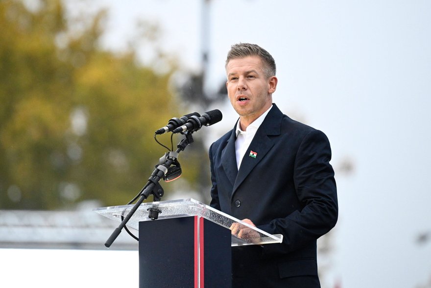 Lider węgierskiej opozycji Peter Magyar