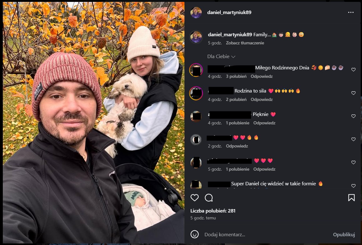 Screen z instagramowego profilu Daniela Martyniuka