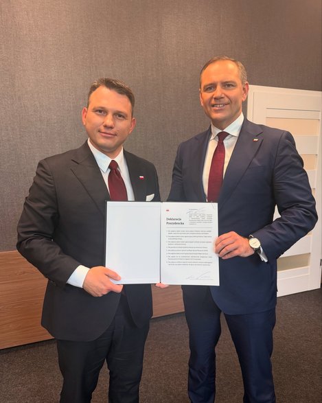 Sławomir Mentzen i Karol Nawrocki