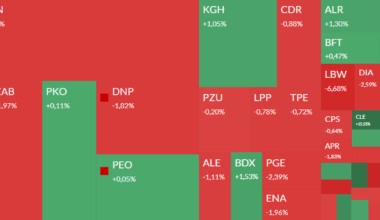 Mapa GPW: spółki ukraińskie, Lubawa, Zremb, Digital Network i Creotech w centrum uwagi - Puls Biznesu
