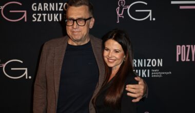 Dziennikarz Maciej Orłoś i Paulina Orłoś
