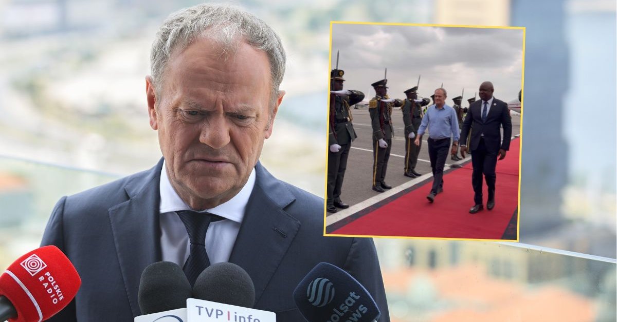 Donald Tusk w Angoli bez marynarki. Internauci krytykują strój premiera