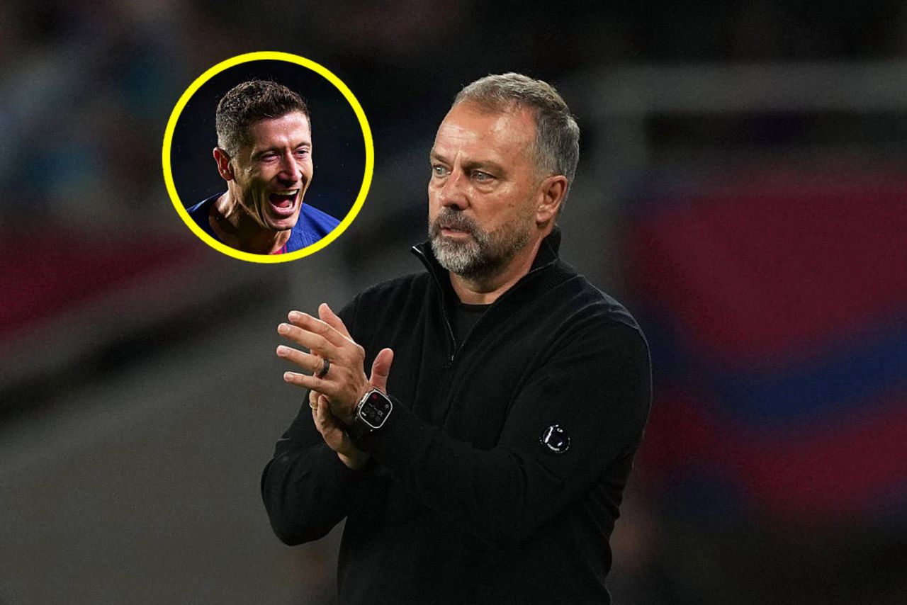 Trzy gole Lewandowskiego. Flick reaguje