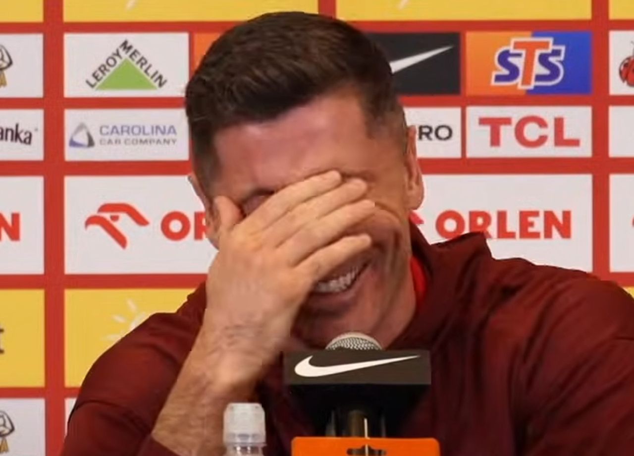Po tym pytaniu Lewandowski nie mógł się powstrzymać. "Przepraszam"