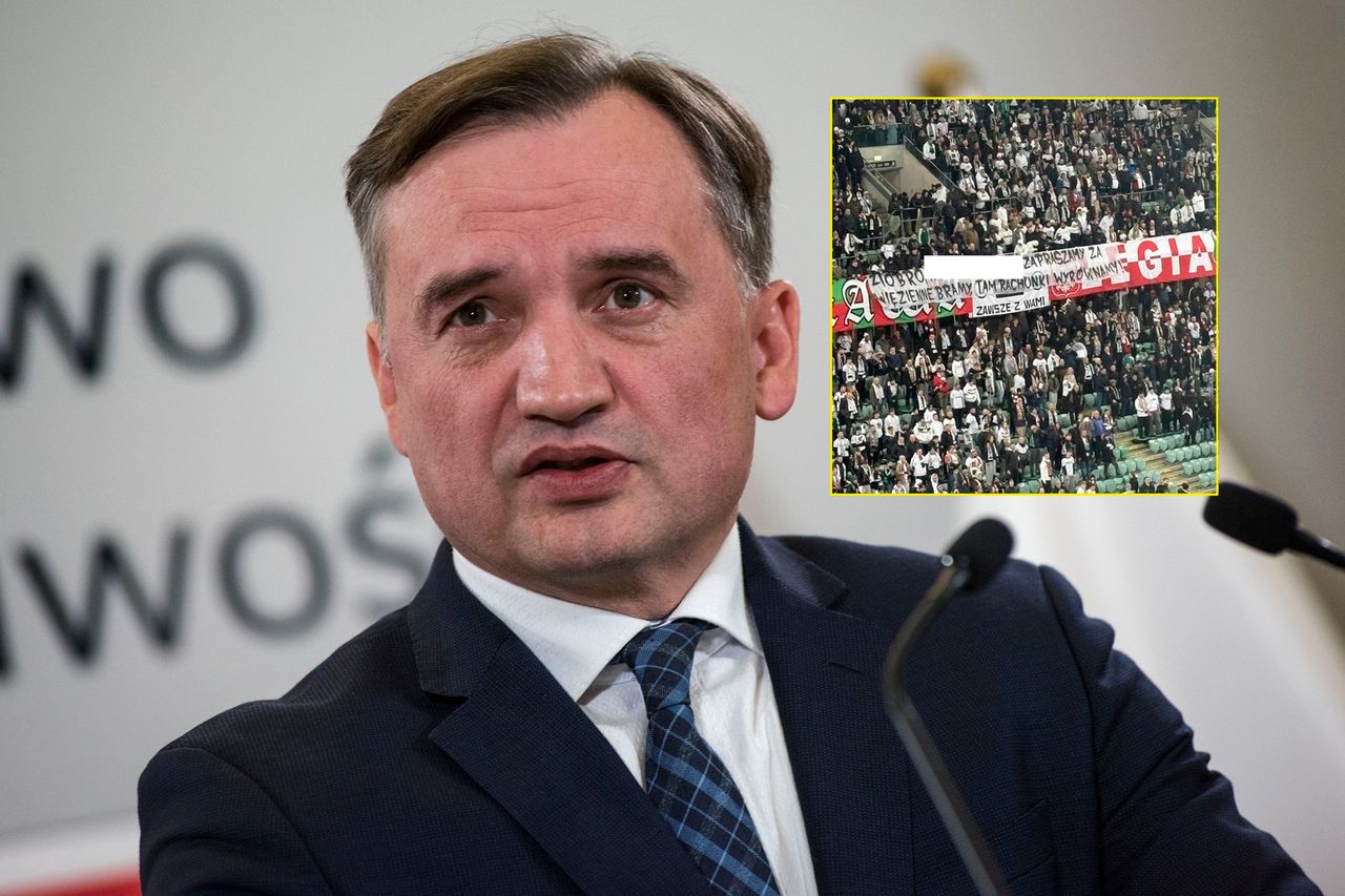 Wulgarny transparent na stadionie Legii. Pojawił się tuż za bramką