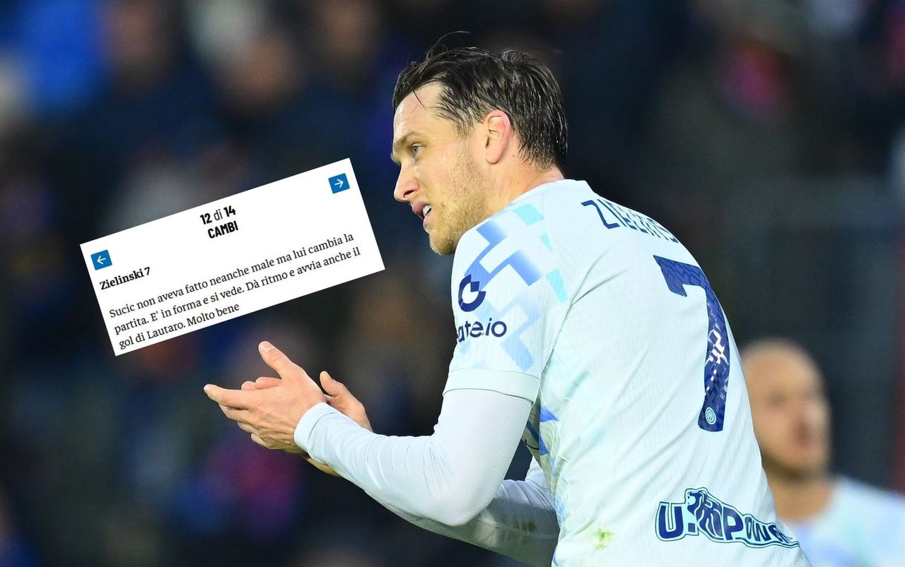 Wszedł w II połowie przy niekorzystnym wyniku. Tak piszą o Zielińskim