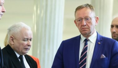 Joachim Brudziński i Jarosław Kaczyński