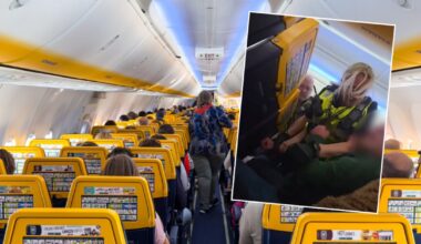 Lecieli z Krakowa do Bristolu. Na pokład musiała wkroczyć policja