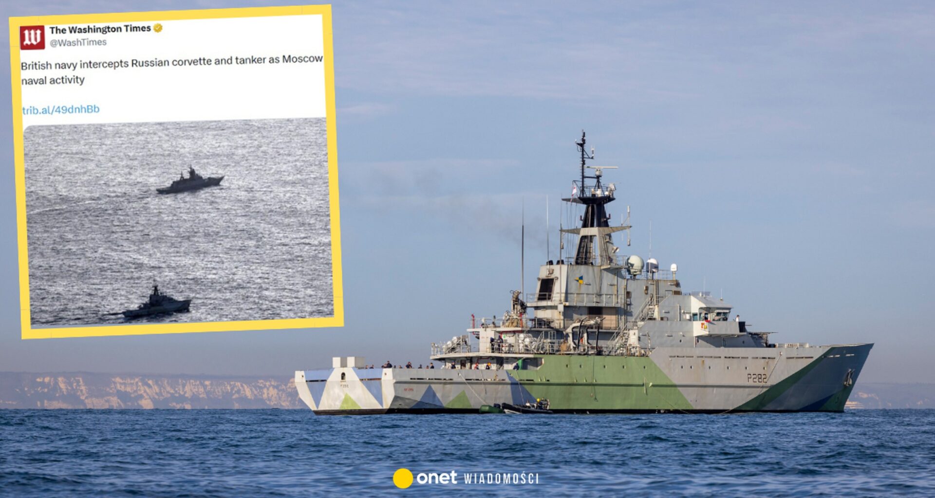 Kanał La Manche pod obserwacją. Brytyjczycy przechwycili rosyjskie okręty