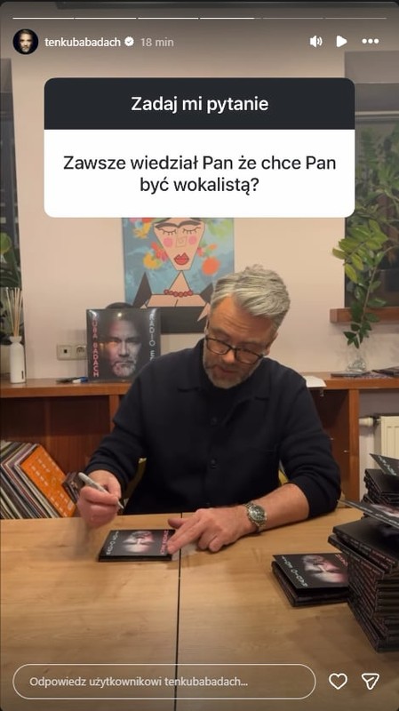 Relacja Kuby Badacha na Instagramie