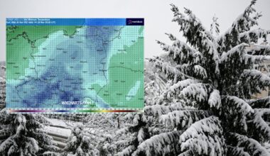 Kilkustopniowy mróz sprawi, że w sporej części Polski utrzyma się pokrywa śnieżna (screen: wxcharts.com)