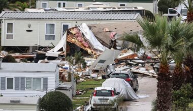 Zniszczenia po przejściu żywiołu w Portugalii