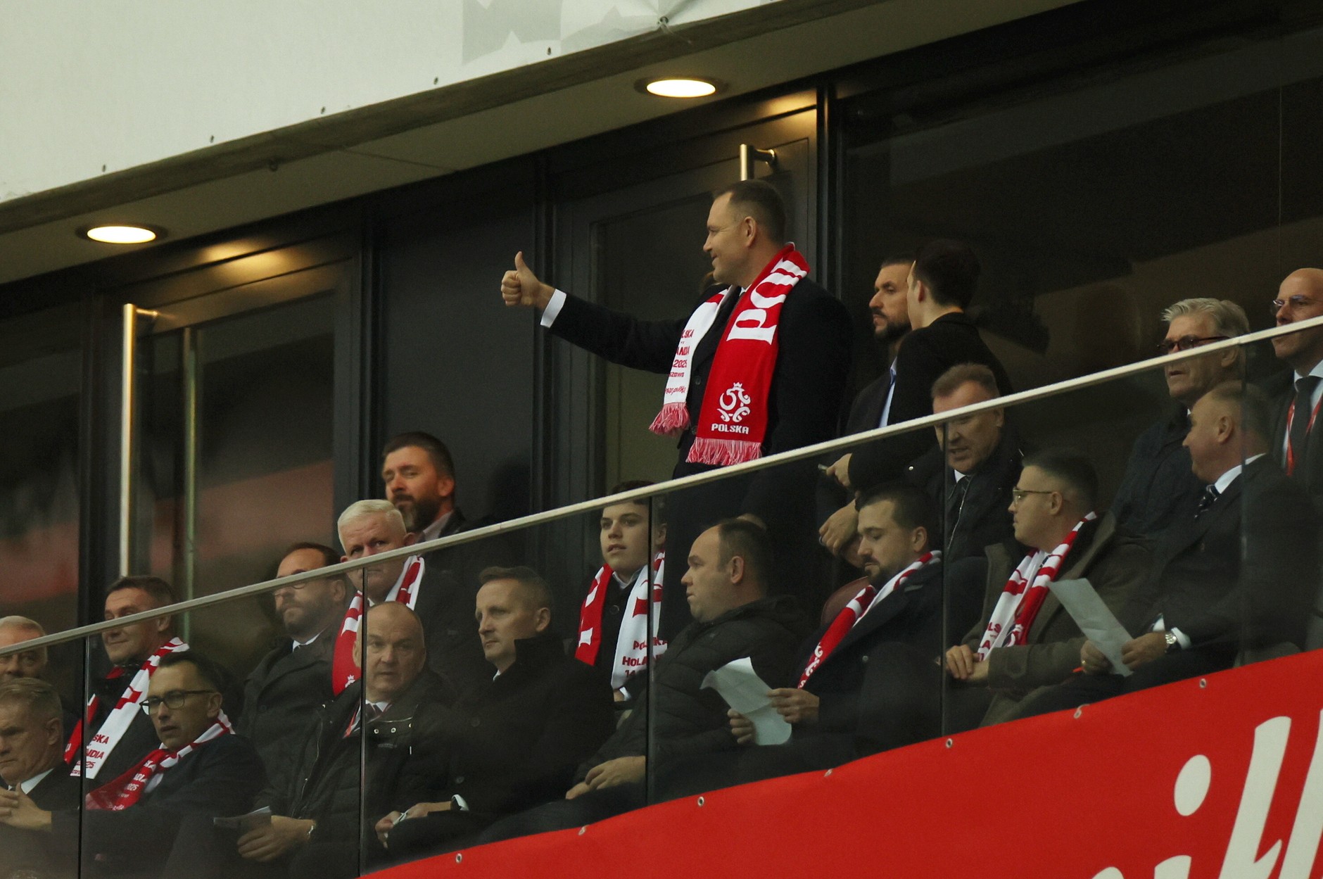 Prezydent Karol Nawrocki na Stadionie Narodowym