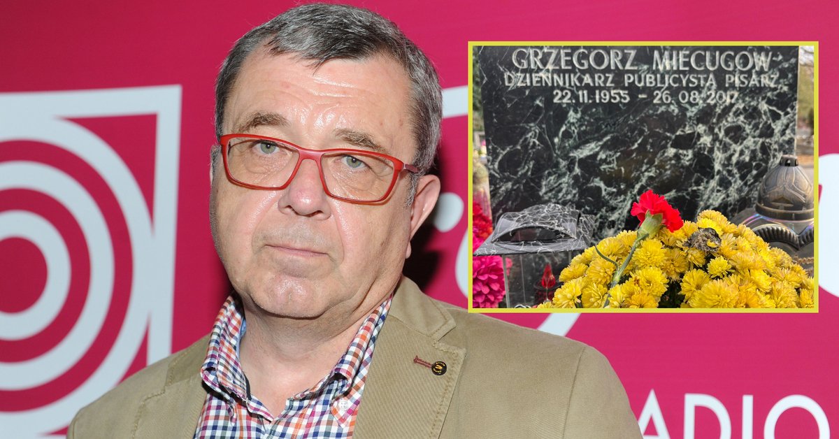 Grzegorz Miecugow dziś skończyłby 70 lat. Tak teraz wygląda grób dziennikarza TVN24