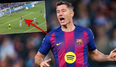 Reakcja Roberta Lewandowskiego po golu