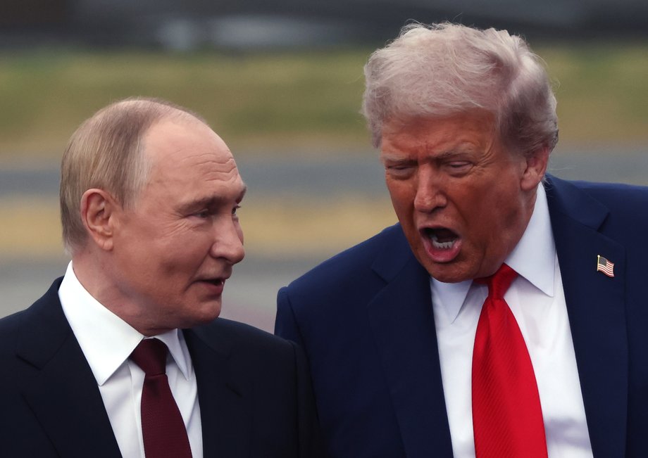 Władimir Putin i Donald Trump na Alasce