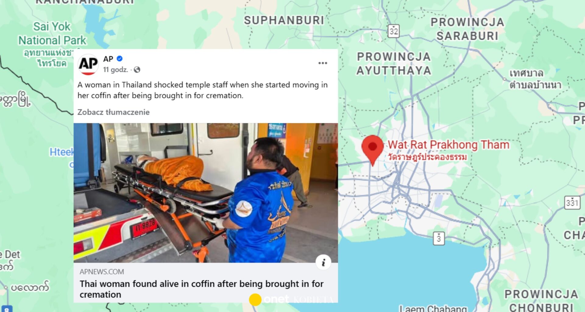 Tajlandka zaczęła ruszać się w trumnie przed kremacją. "Usłyszeliśmy pukanie"