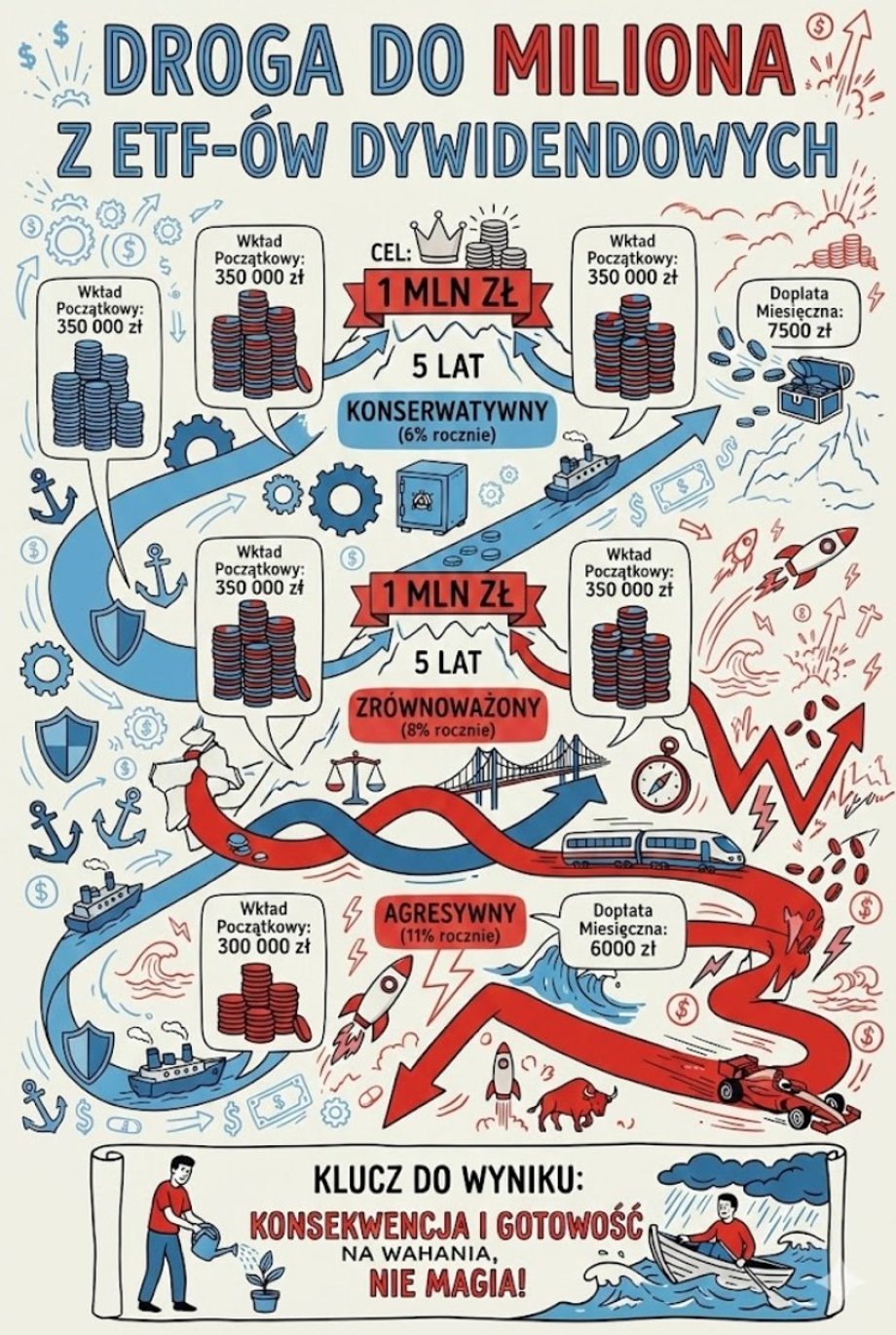 Wystarczy dostarczyć dane i grafikę bazową, na której ma się wzorować model AI. Po chwili otrzymujemy gotową infografikę