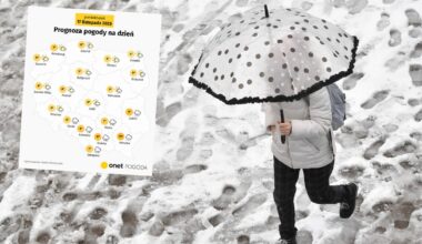 W poniedziałek na południowym wschodzie przejdą ulewy i śnieżyce