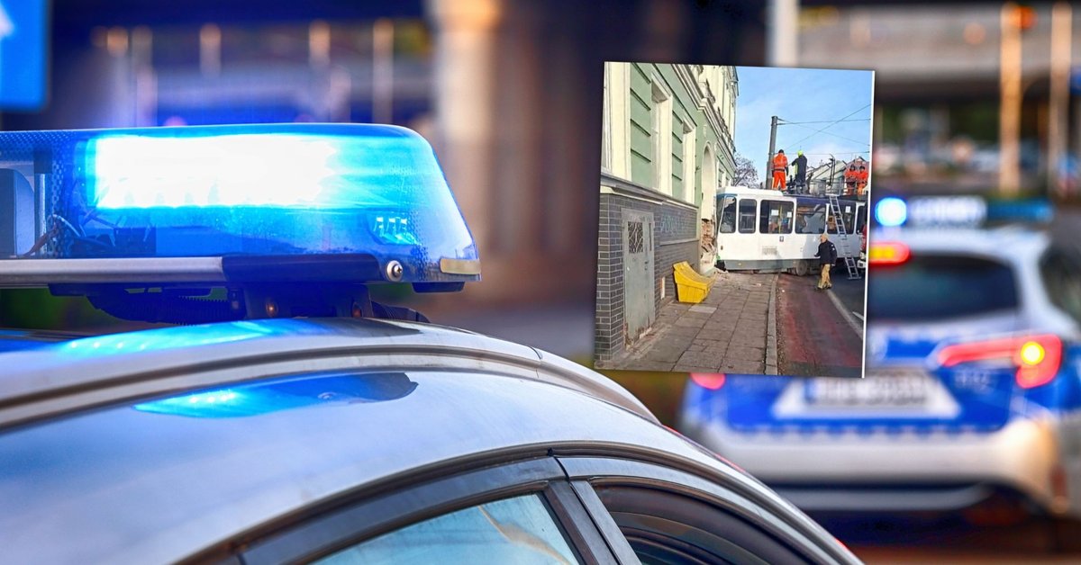 Tramwaj uderzył w kamienicę w Szczecinie [ZDJĘCIA, NAGRANIA] - Onet