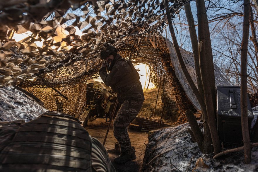 Ukraińscy żołnierze w okopach (zdj. ilustracyjne)