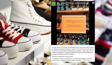 Sklep Tuttu wprowadził opłatę za mierzenie obuwia. W komentarzach burza