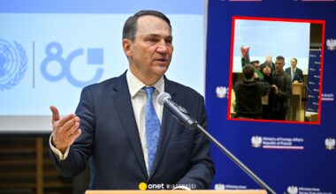 Incydent w trakcie wystąpienia ministra Sikorskiego. Jest wideo. Szef MSZ odpowiada