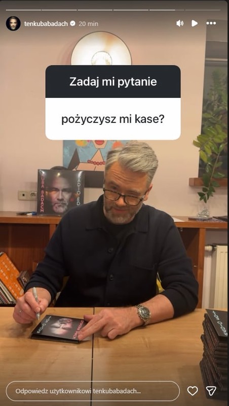 Relacja Kuby Badacha na Instagramie