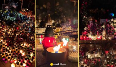 Wszystkich Świętych na Powązkach. Setki zniczy na grobach Kory i Kołaczkowskiej