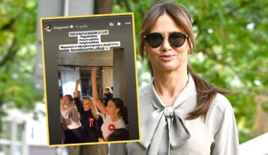 Screeny z instagramowej relacji Kingi Rusin