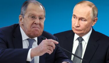 Po lewej minister spraw zagranicznych Rosji Siergiej Ławrow po prawej prezydent Rosji Władimir Putin