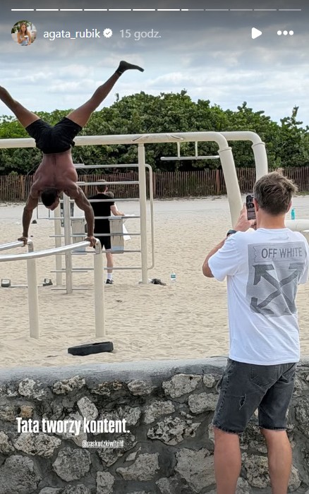 Screen z instagramowej relacji Agaty Rubik
