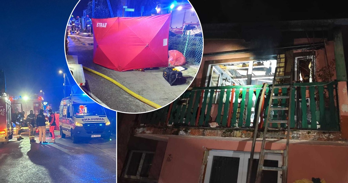 Pożar w Rumii. Dwie osoby nie żyją. Trwa akcja straży pożarnej