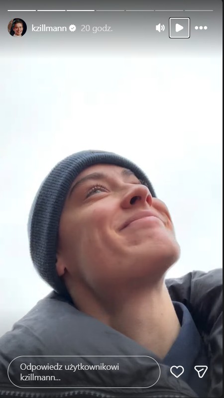 InstsStory z profilu Katarzyny Zillmann