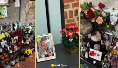 Groby artystów na Starych Powązkach w Warszawie. U Ireny Jarockiej mnóstwo zdjęć