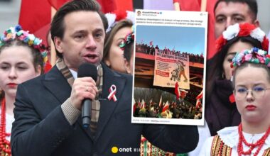 Krzysztof Bosak pokazał plakat z Marszu Niepodległości. Politycy komentują