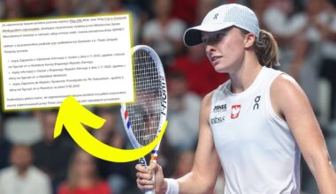 Iga Świątek i "Dzik Gorzowski" po prawej stronie