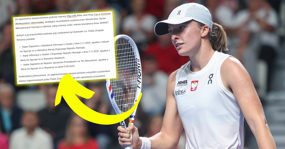 Iga Świątek i "Dzik Gorzowski" po prawej stronie