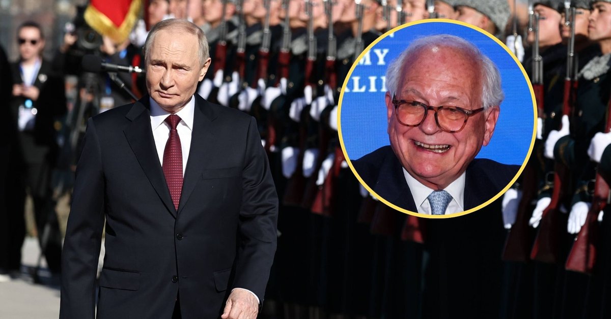 Prezydent Rosji Władimir w Biszkeku w Kirgistanie, 26 listopada 2025 r. Na mniejszym zdjęciu Wolfgang Ischinger, prezes Rady Fundacji Monachijskiej Konferencji Bezpieczeństwa, w Berlinie, 28 marca 2025 r.