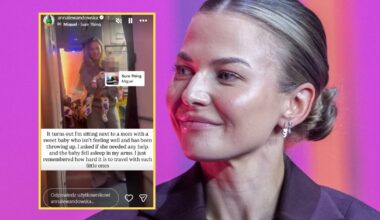 Anna Lewandowska o przygodzie w samolocie
