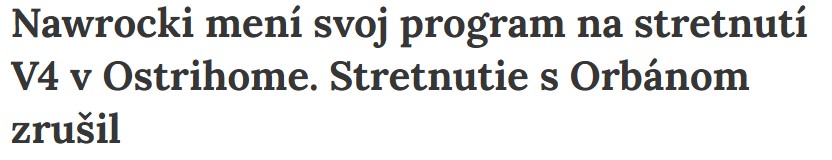 Słowackie media komentują ruch Karola Nawrockiego