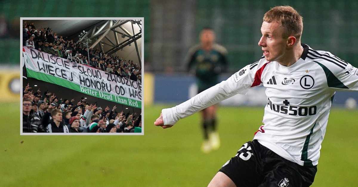 Transparent na meczu Legii Warszawa